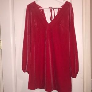 Brand New Pink Velvet Free People Dress